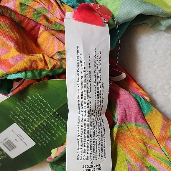 Farm Rio One-Piece Vibrant Multicolor Swimsuit Size Small - Picture 11 of 16
